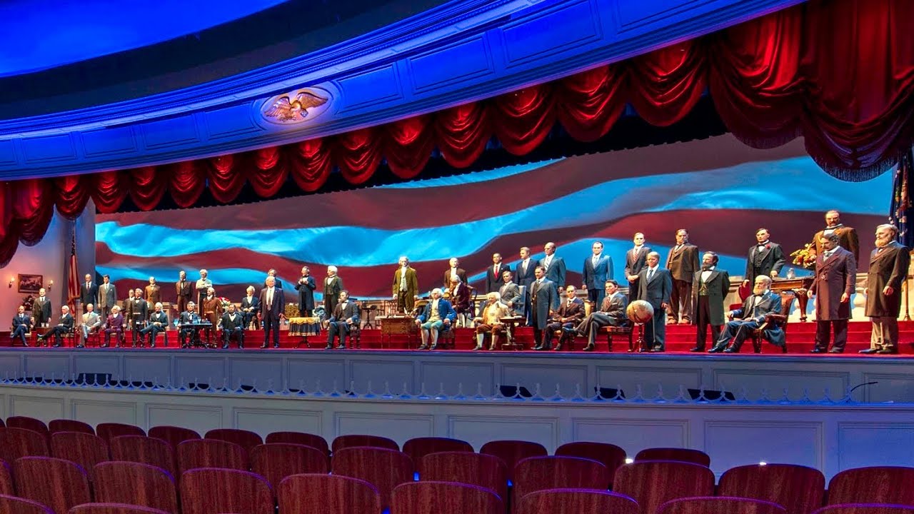 Walt Disney's Worlds Hall Of Presidents Full Show located in the  Magic Kingdom in Liberty Square!!