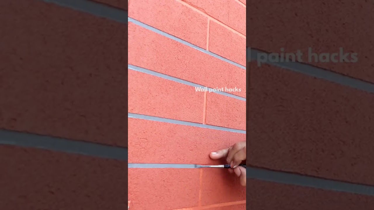 Bricks texture painting | #shorts #texture #painting #bricks