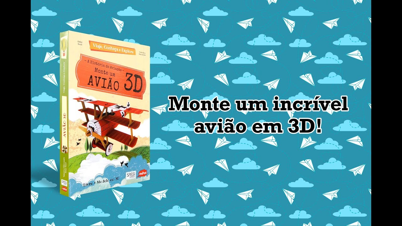 Monte um avi&atilde;o 3D - Viaje conhe&ccedil;a e explore