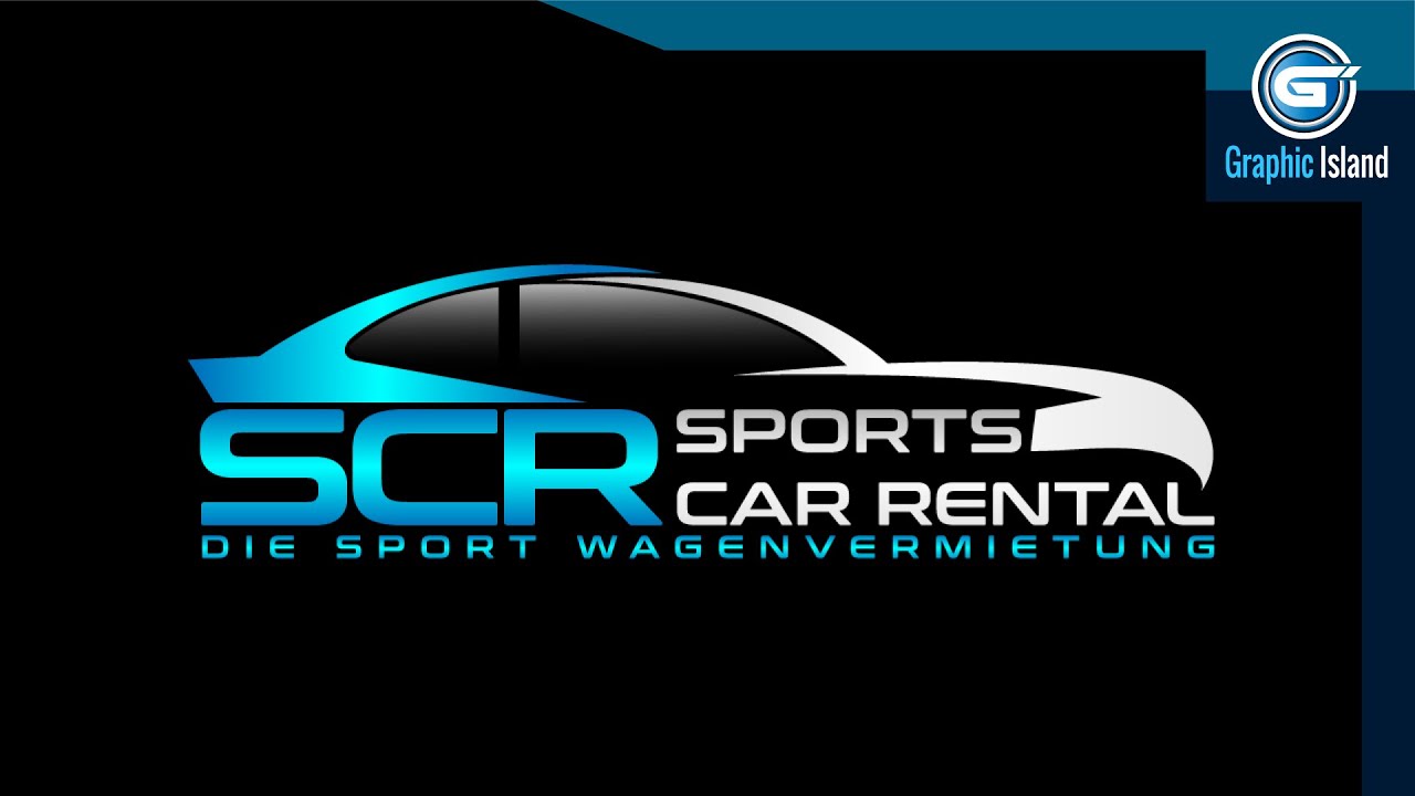 Illustrator Professional logo design tutorial | Sports car rental and Combination mark logo