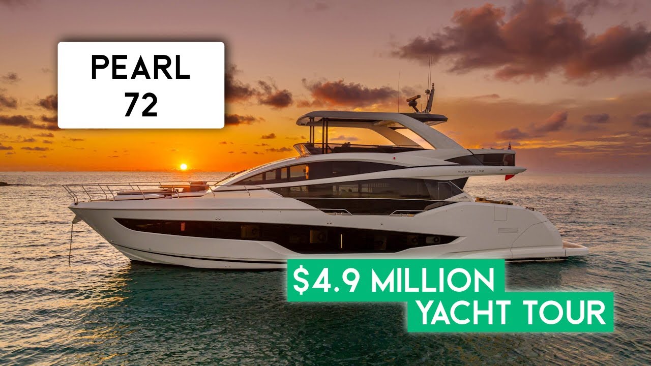 $4.9M - 2024 Pearl 72 Luxury Yacht Walkthrough Tour