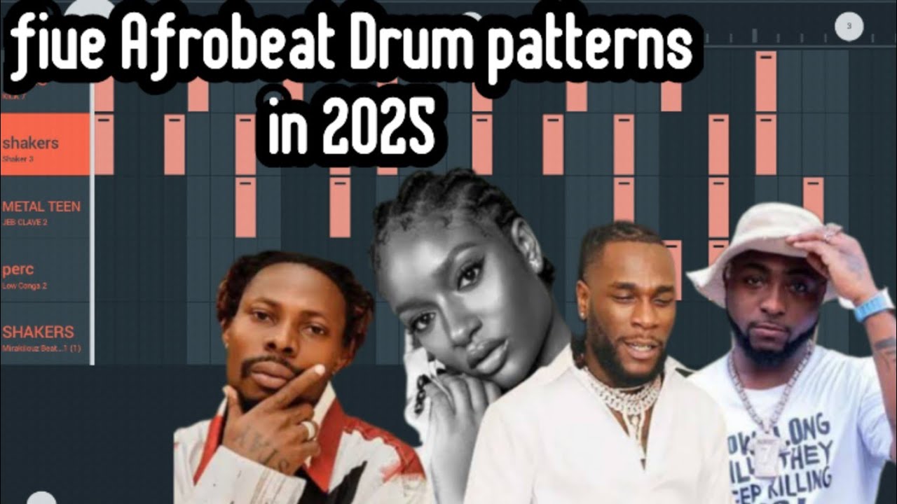 Five Afrobeat drum patterns you must know In 2025. Beginners guide #afrobeattutorial #flstudiomobile
