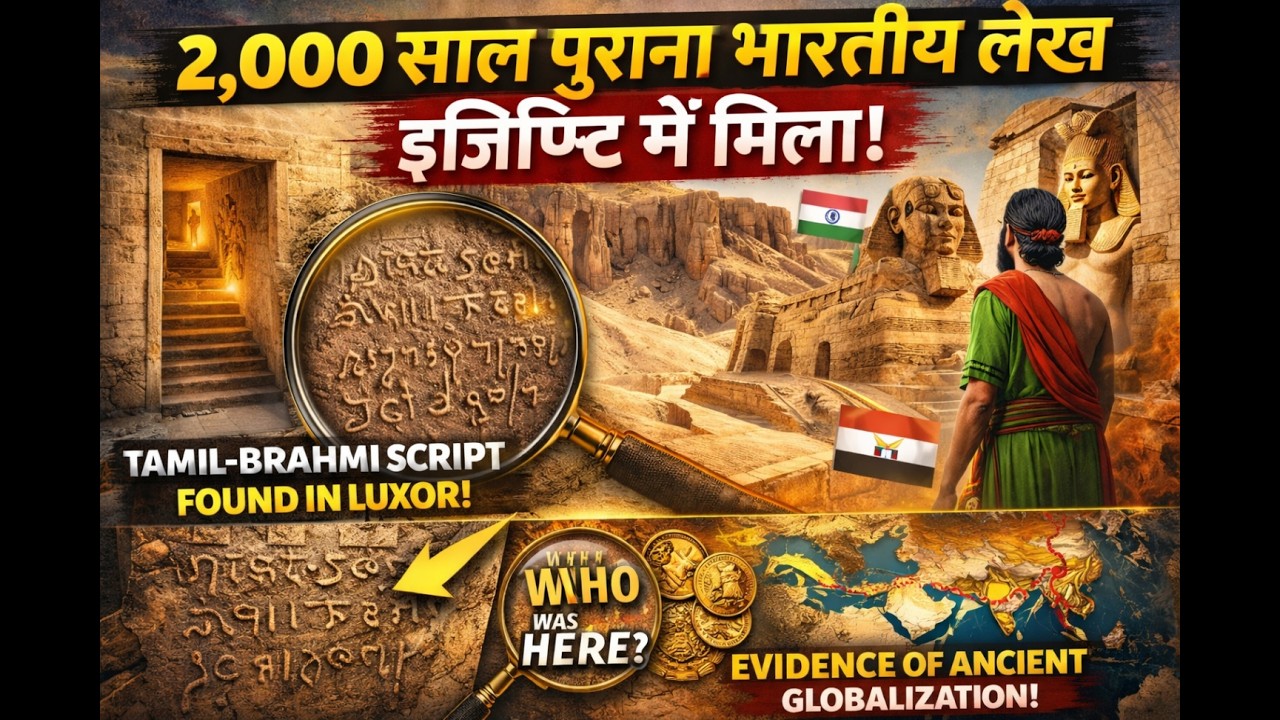 2000-Year-Old Tamil Script Found in Egypt 😱 | Indians Reached Valley of Kings?