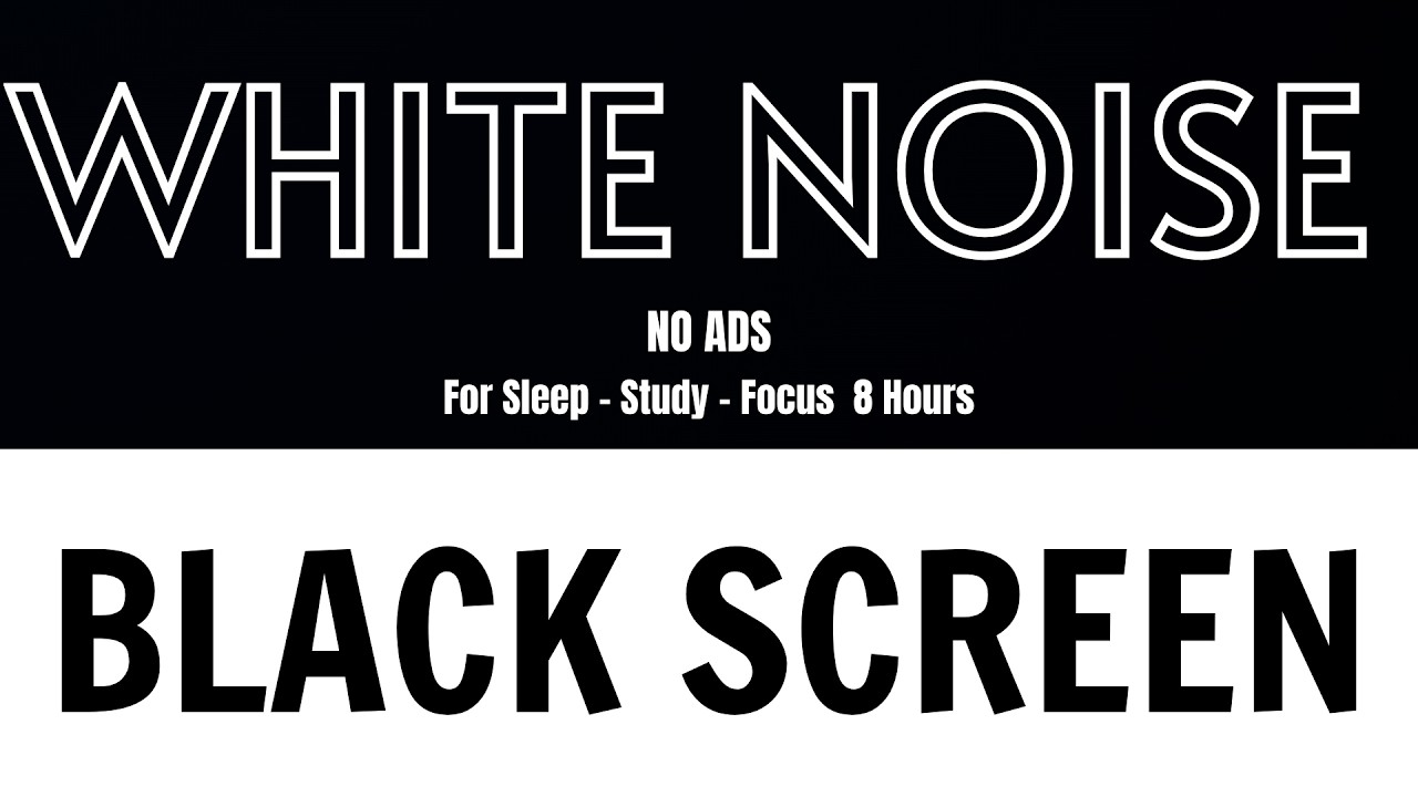 8 Hours White Noise | No Music, No Voice, Just Focus #3