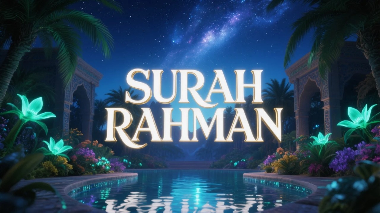 Surah Ar Rahman سورة الرحمن | تلاوة قرآنية ناعمة لسلام الليل والروح | #quranrelax