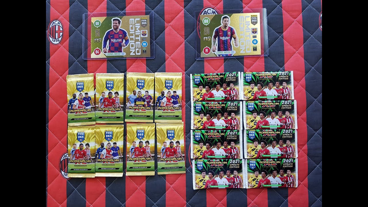 PANINI FIFA 365 2021 vs PANINI FIFA 365 2021 UPDATE EDITION - SZUKAMY MESSIEGO - WOW!!! ILE RAREK!!!