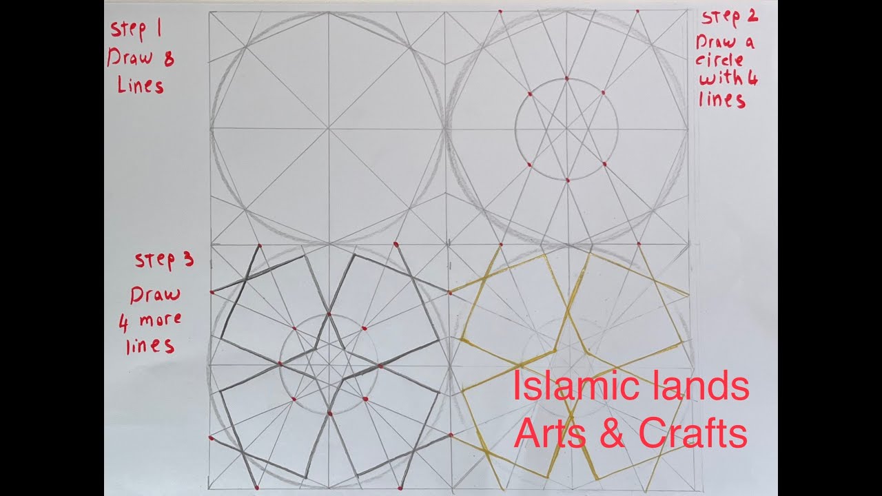 How to islamic patterns 5   islamic lands Arts & Crafts