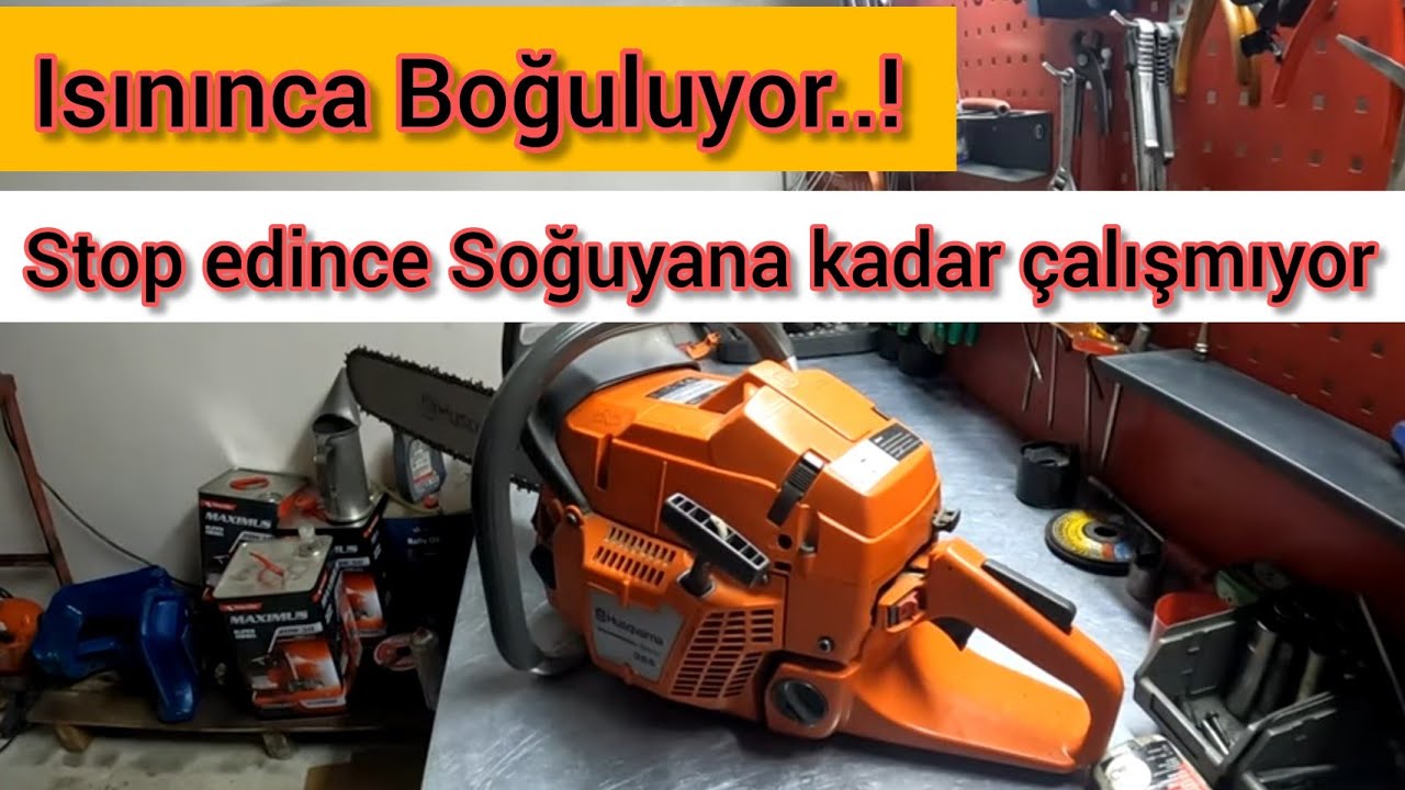 Husqvarna 365 Motorlu Testere Isınınca Boğuluyor / Soğuyana kadar Çalışmıyor / Depo Hava Giriş Valfi