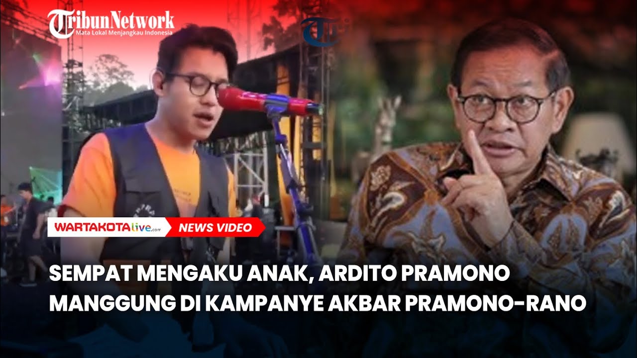 Sempat Ngaku Anak Pramono Anung, Kini Ardhito Pramono Tampil di Kampanye Pramono Rano