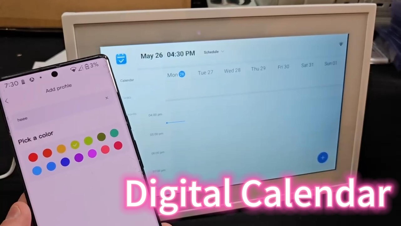 Akimart 10.1 Inch Digital Calendar & Smart Hearth DisplayIPS HD Touch Screen | Family Schedules