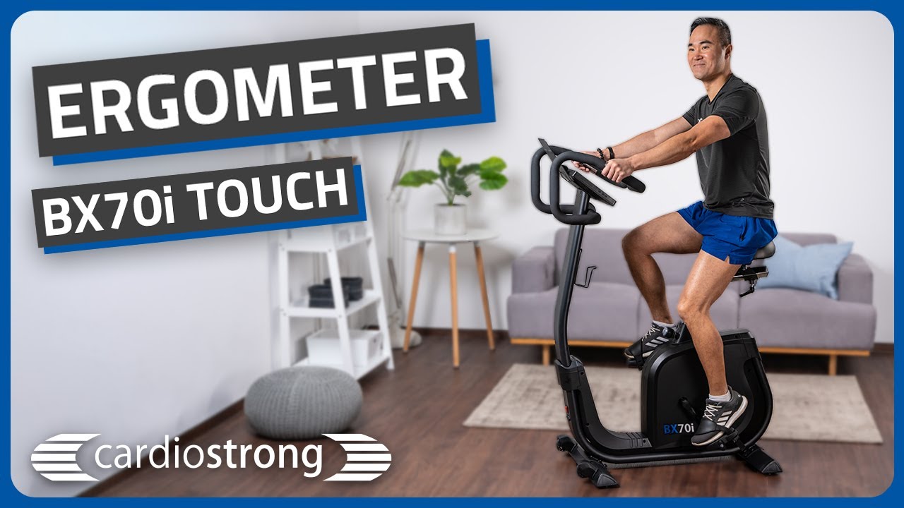 Trainingssteuerung &uuml;ber Touchscreen-Konsole | cardiostrong Ergometer BX70i Touch | Fitshop