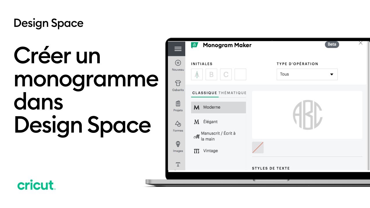 Découvrez comment effectuer un monogramme dans Design Space | Cricut France