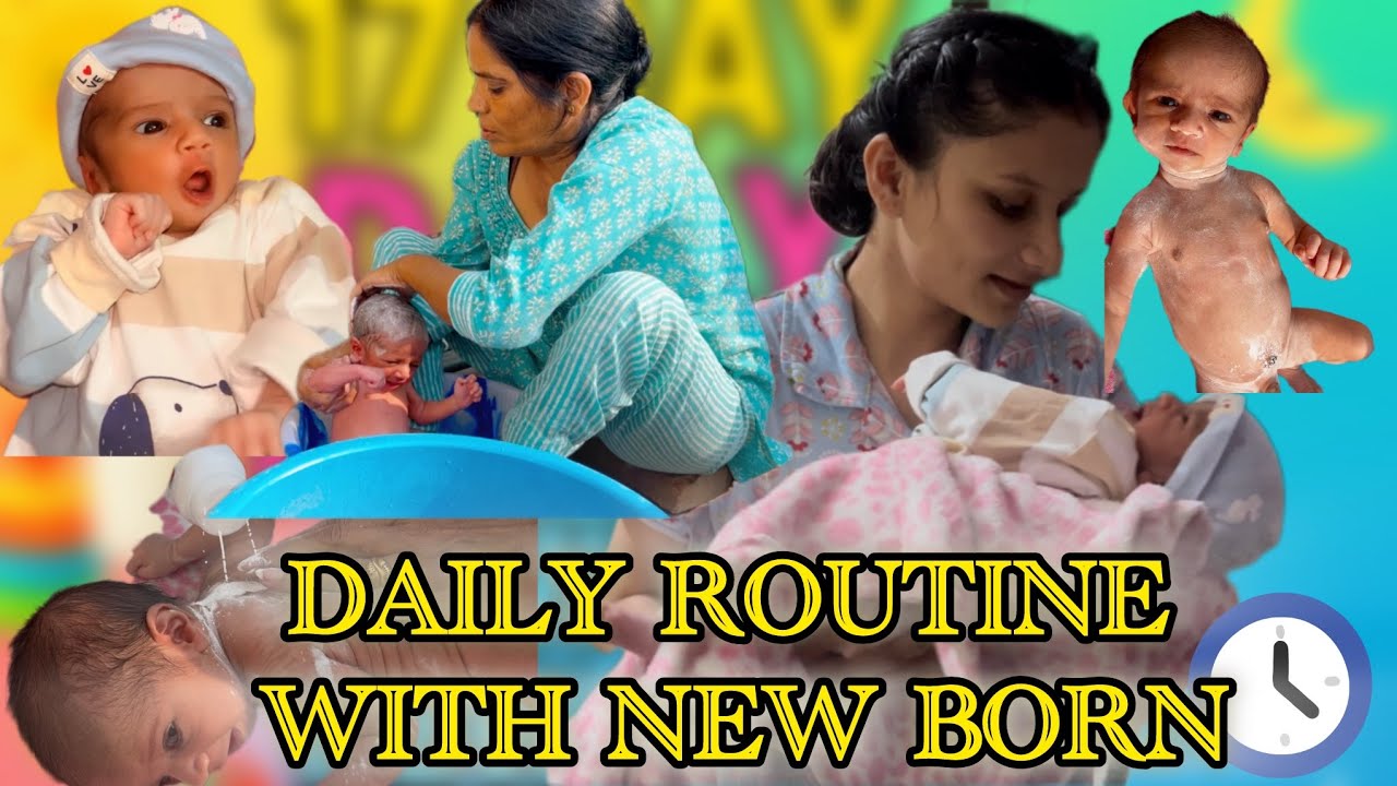 Daily routine with new born 🙏🏻