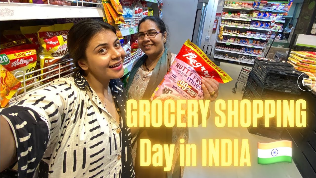 HUGE GROCERY SHOPPING IN INDIA 🇮🇳 monthly shopping haul ♥️ with me and mummy 😊💗