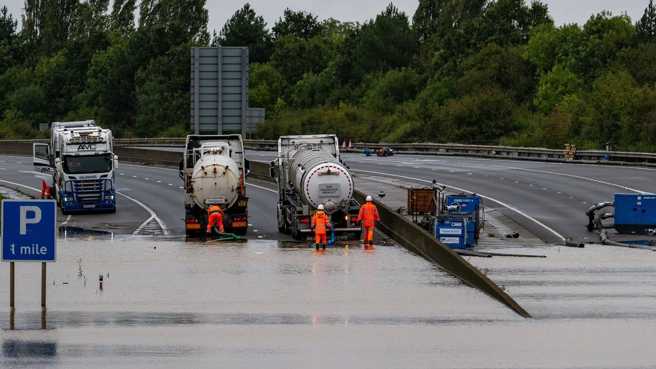 More than 180 flood warnings and alerts are in place across England this morning | SWNS