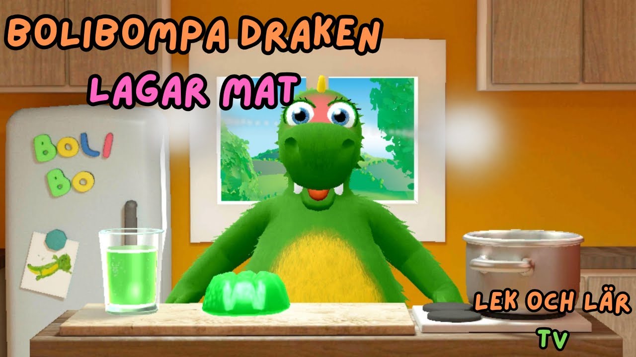 Bolibompa Draken Lagar Mat Och Badar - Lek och Lär TV