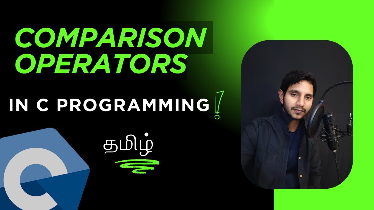 c programming in tamil / Comparison operators in tamil / Comparison Operators in C / Code View Tamil