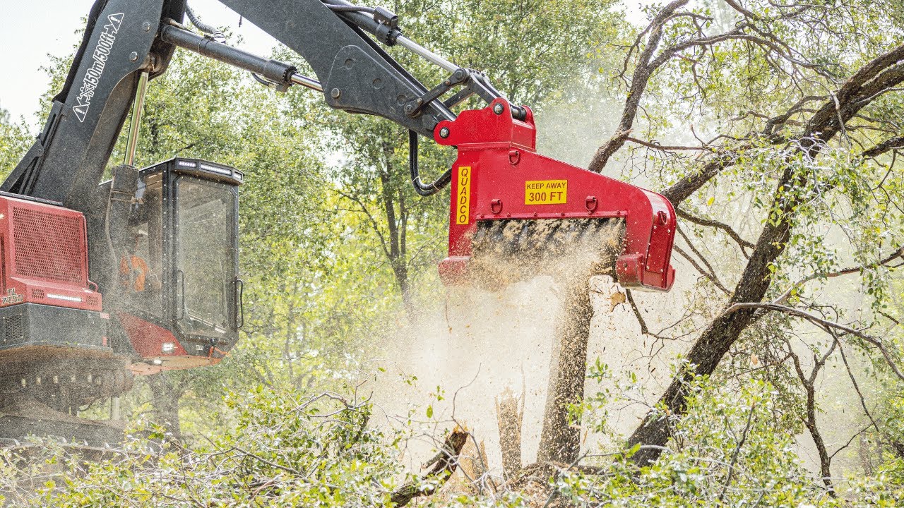 Quadco 56QDM Drum Mulcher at Oregon Logger's Conference with Joel
