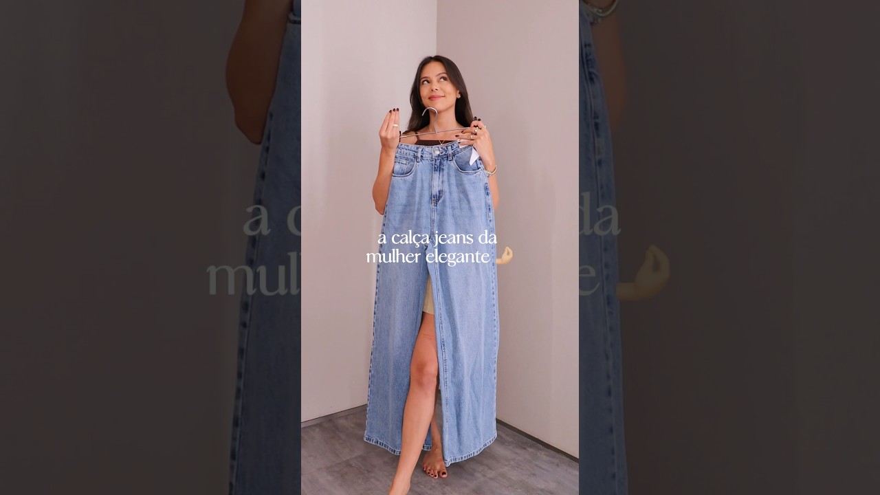 CAL&Ccedil;A JEANS DA MULHER ELEGANTE 🤌🏼 links na comunidade #dicasdemodaeestilo