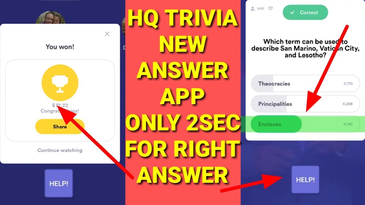 HQ TRIVIA NEW ANSWER APP |ONLY 2SEC FOR ANSWER | 100%WORKING APP | NEW ANSWER APP | BY ONLINE TRICKS