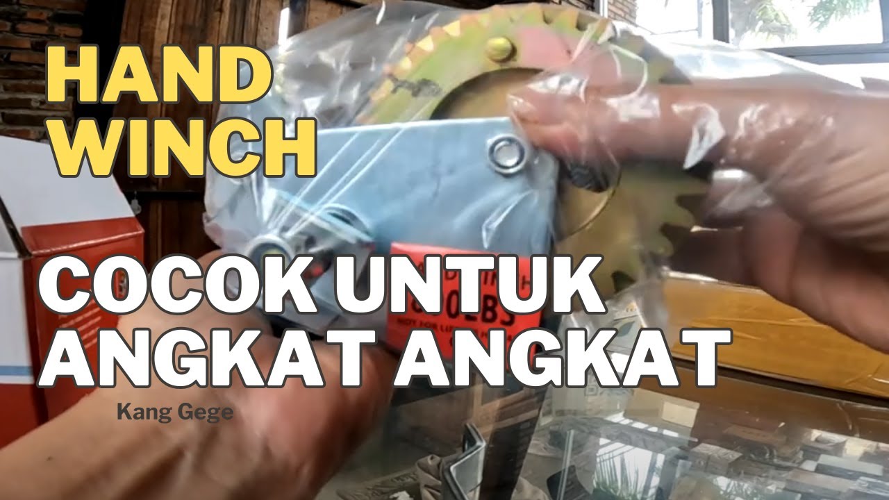 Katrol Manual 2 arah Katrol Hand winch 800 Lbs Alat Derek Kanopi Sleding