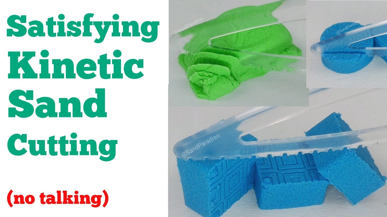 Satisfying and Relaxing Kinetic Sand Cutting 4 - 