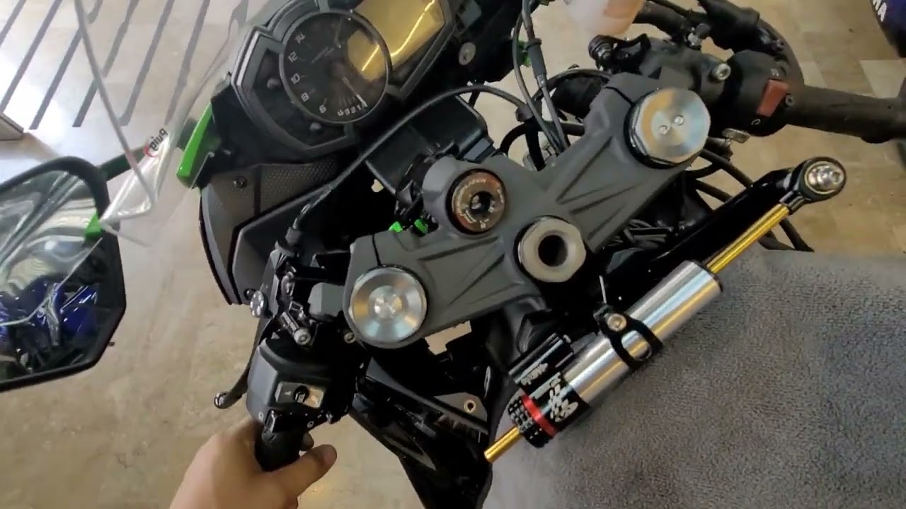 Steering damper quick install for ZX6R