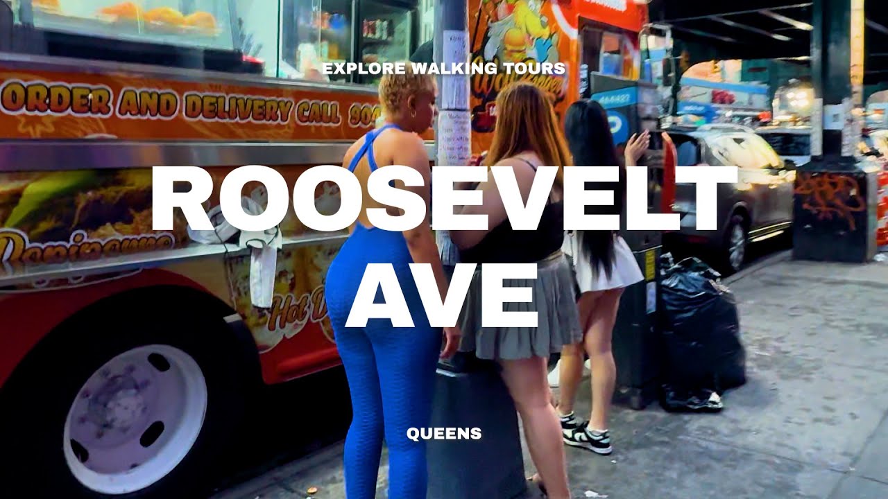 Friday Evening Street Life in Roosevelt Ave Queens NYC | Corona, Jackson Heights, Woodside