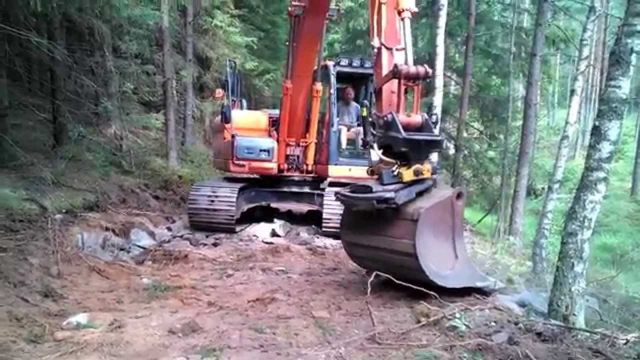 Skogsbilvägs bygge i Grimmared