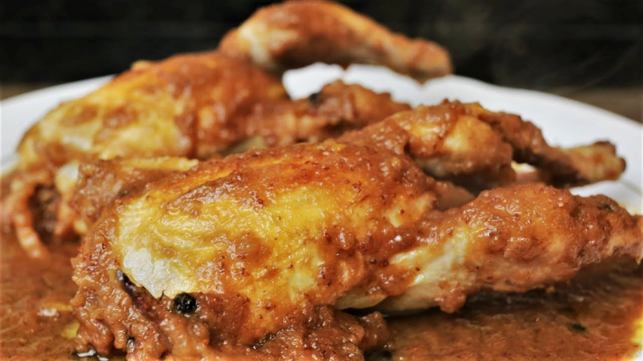 Pollos picantones en salsa de arándanos