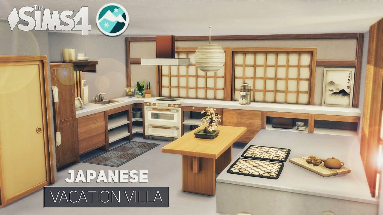 Вилла в Япоском Стиле 🌸 | Многоуровневые Платформы || Без СС | THE SIMS 4 / Симс 4