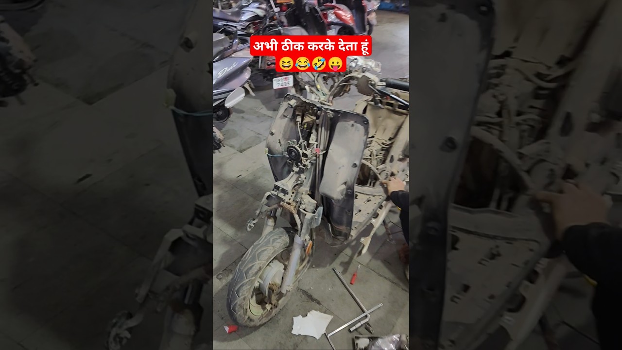 Activa denting painting | #soautomobile #activaservice #shorts #shortsfeed