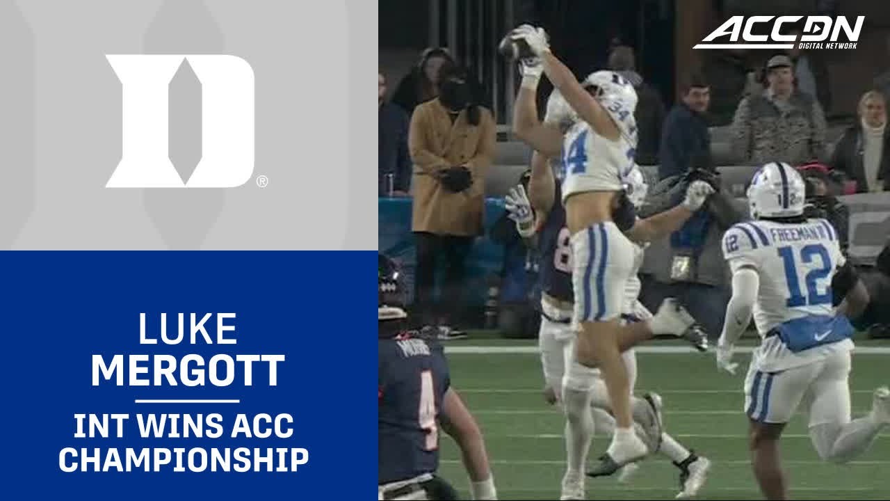 Duke Luke Mergott Wins The ACC Championship With An&nbsp;Overtime INT