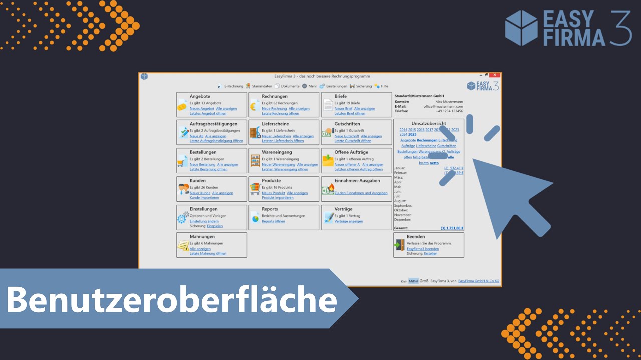 Erste Schritte mit EasyFirma 3 – Die Benutzeroberfläche einfach erklärt!