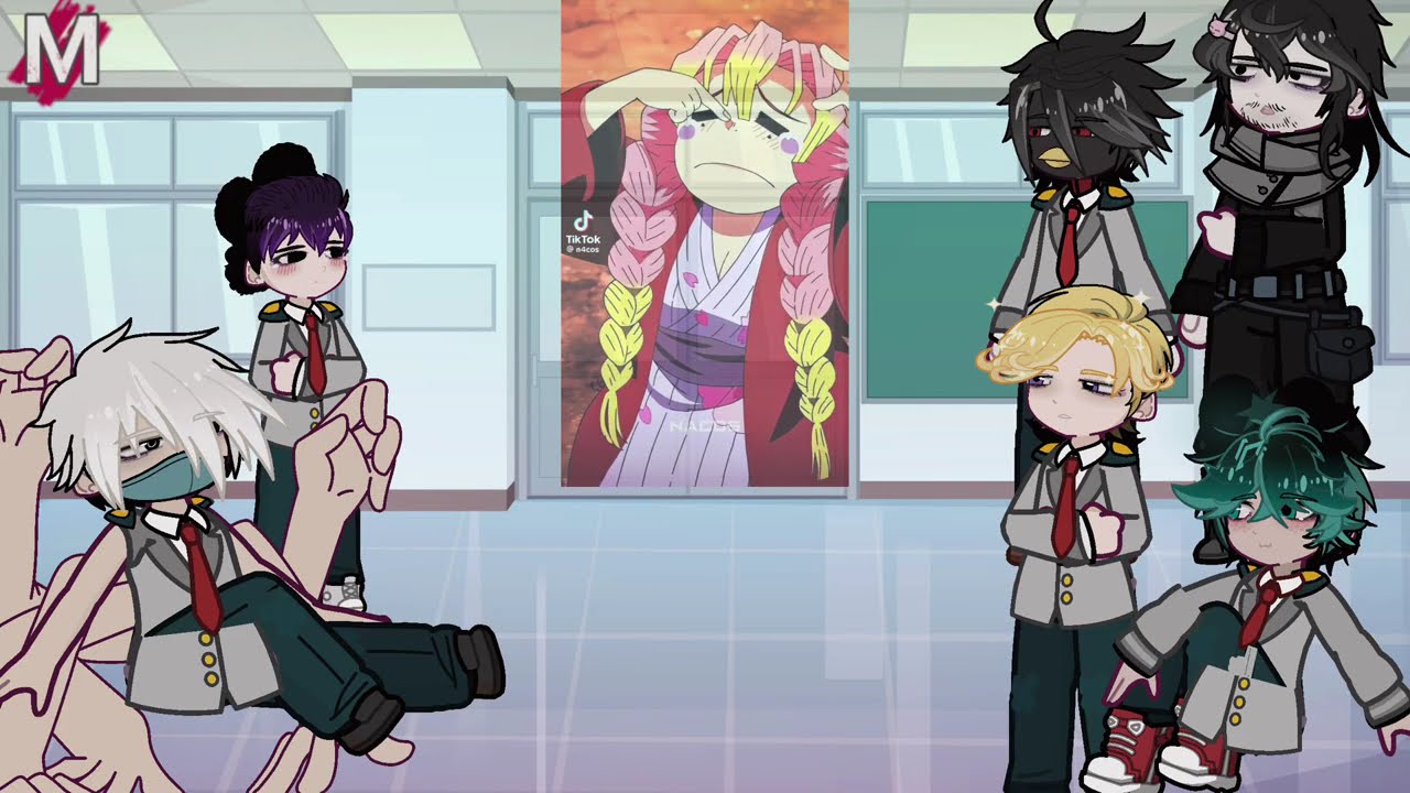 Class 1A 𝙧𝙚𝙖𝙘𝙩 𝙩𝙤 mitsuri | Giyuu | demon slayer | MHA BNHA | deku | Gacha life