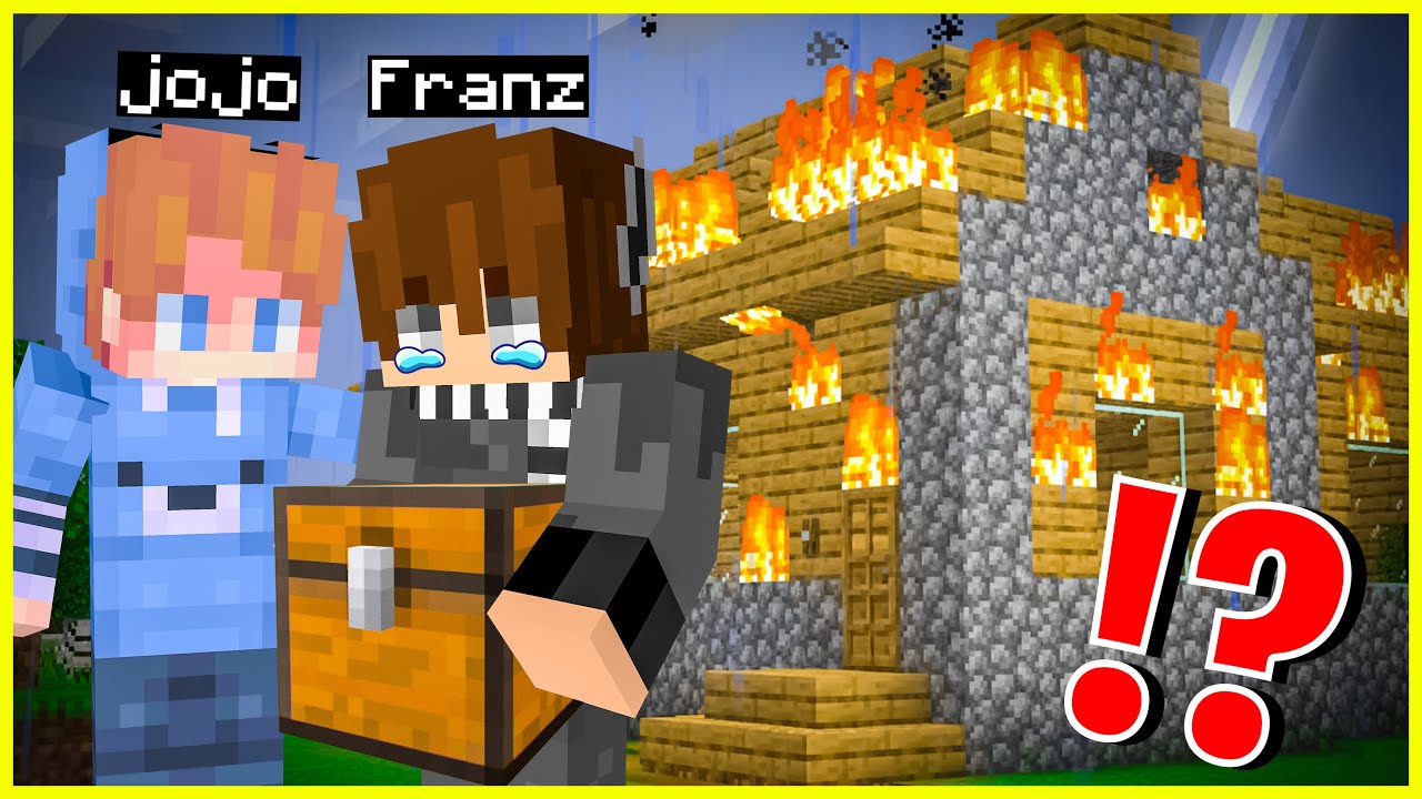 FRANZ & JOJO SEDIH RUMAH TERBAKAR GARA GARA INI di MINECRAFT!