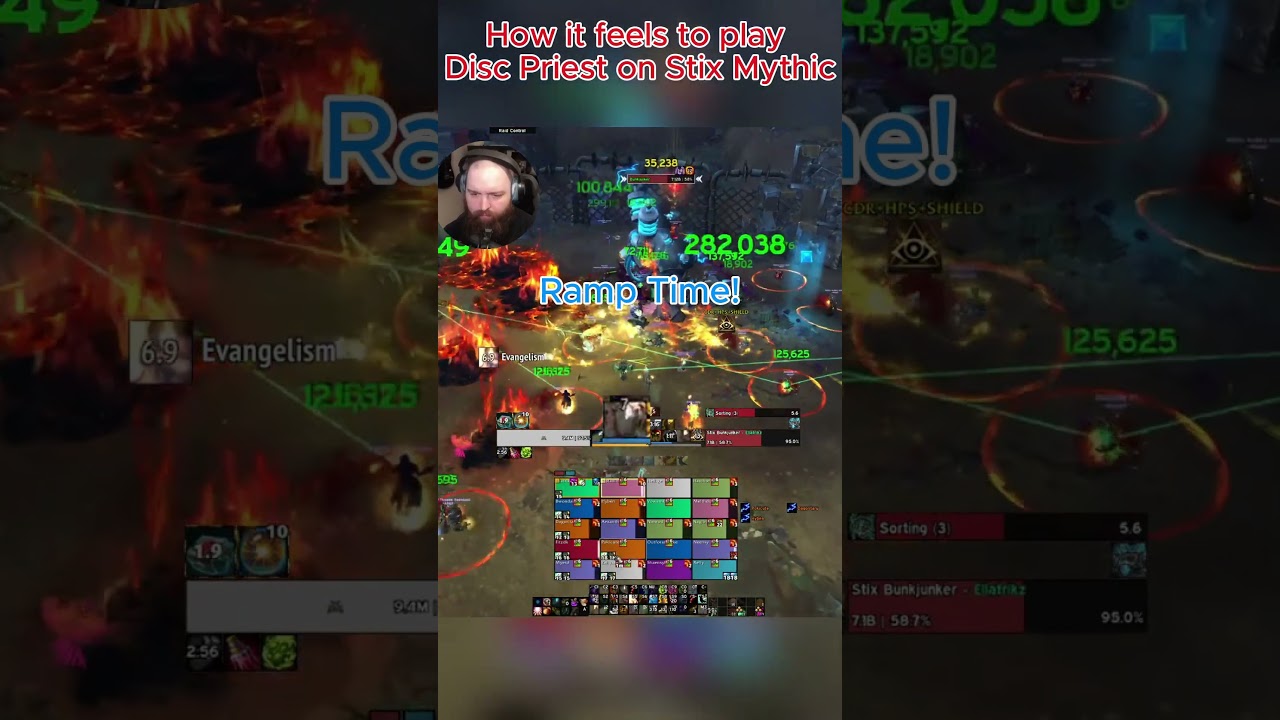 This is what playing Disc Priest on Mythic Stix looks like 😂 #wowshorts #worldofwarcraft