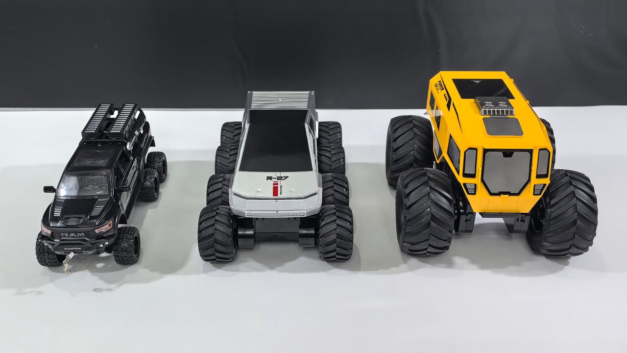 Monster Tires ONLY! 🔥 Unboxing TRX, Cybertruck & Sherpa ATV