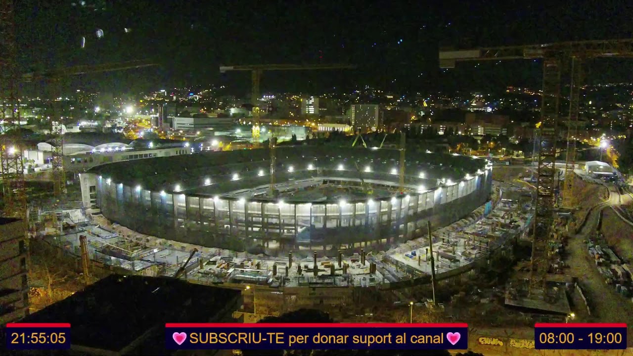 Emisión 4K en directo de Las Obras del Camp Nou!