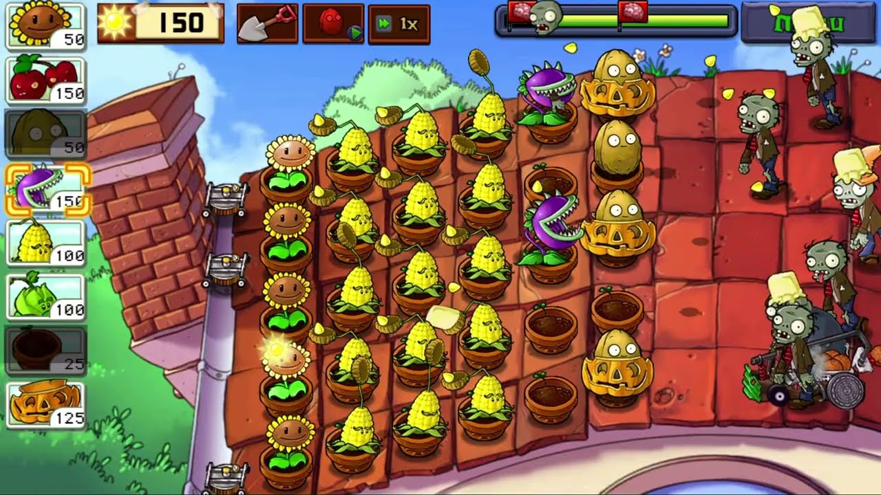 Plants vs Zombies - Android Gameplay | Adventure | Roof | Level 6