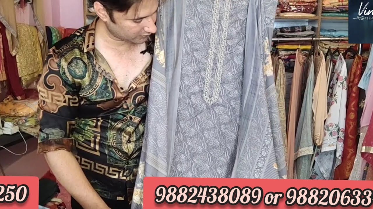 pure muslin suits@wholesale lot