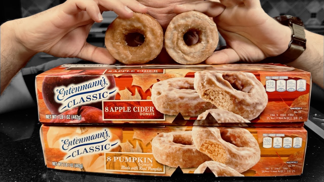 Пончики с яблочным сидром и тыквой от Entenmann's - Обзор еды
