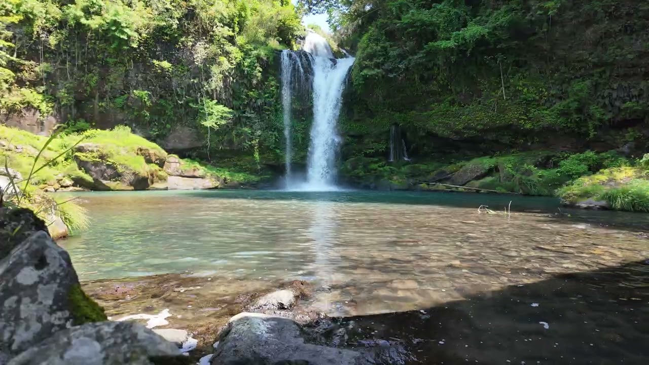 Hidden Waterfall in Kyushu, Japan 🇯🇵 | Relaxing Nature Sounds white noise sounds