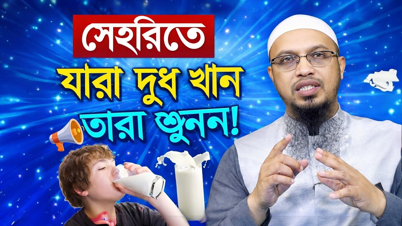 সেহরিতে যারা দুধ খান তারা জুনুন! আসল সত্য কী? | রমজানের জরুরি মাসয়ালা