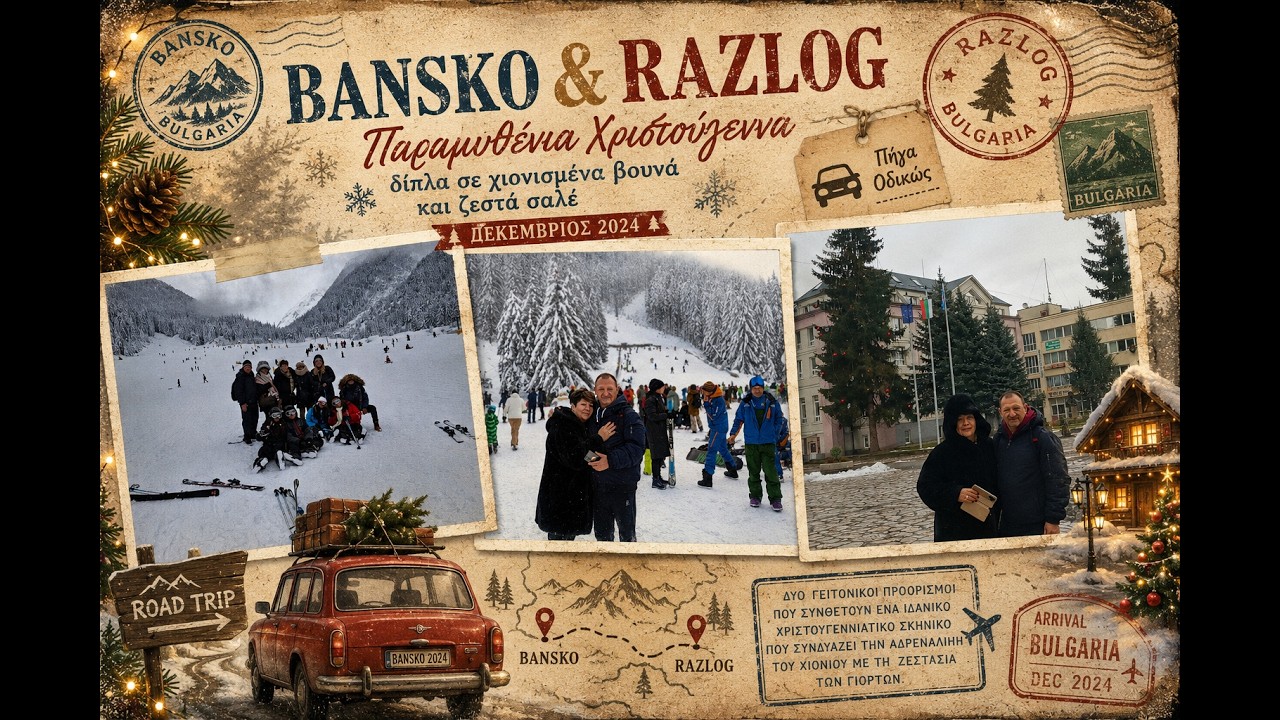 Χριστούγεννα Βουλγαρία (Μπάνσκο - Ράζλογκ) Bulgaria (Bansko - Razlog) - Δεκέμβριος 2024