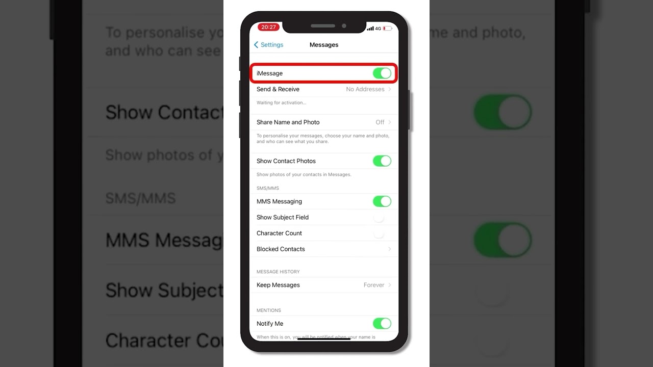 How to Activate iMessage #shorts