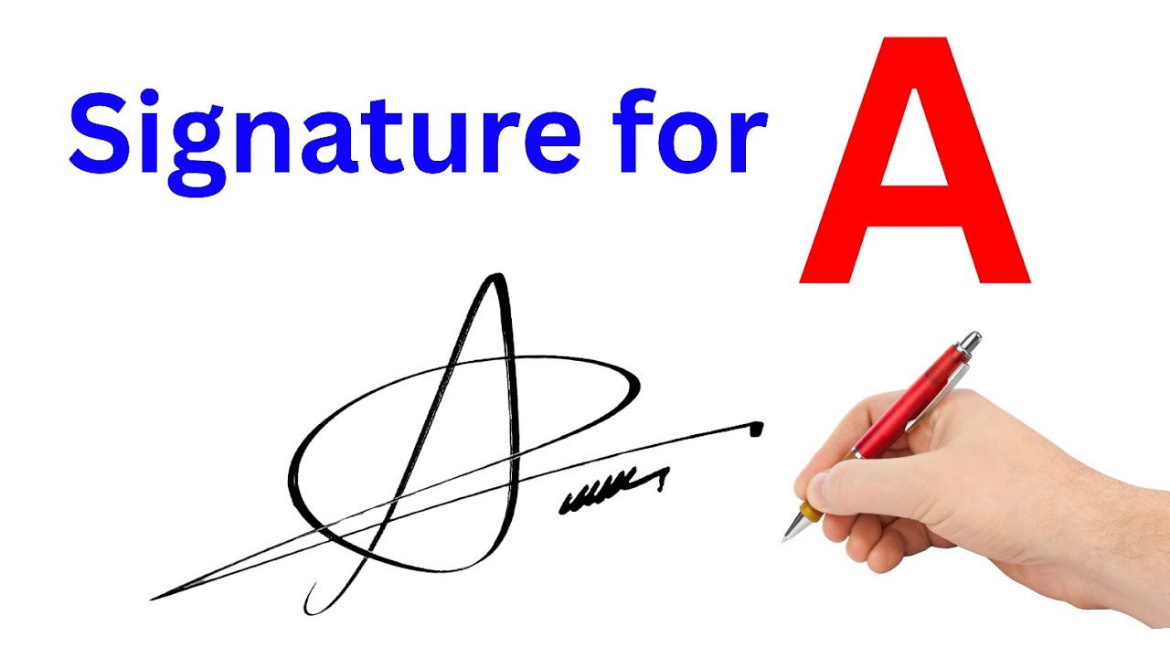 Stylish A signature style | A letter signature style | How to sign the letter A