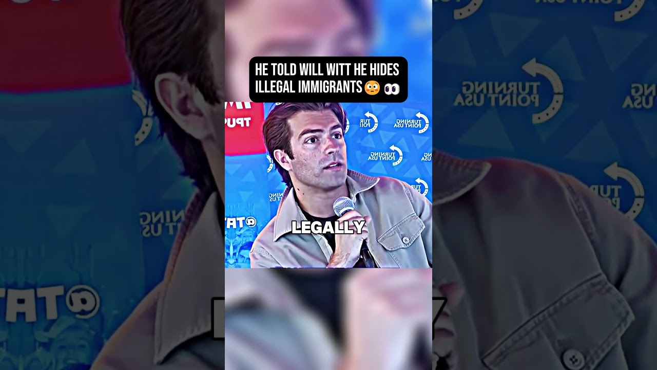 He told Will Witt he hides illegal immigrants😳👀 #willwitt #debate