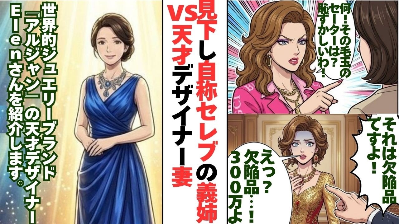 【スカッと】私を見下し続けた自称セレブ義姉→私の正体が世界的デザイナーだと知った瞬間の反応が最高すぎたｗ