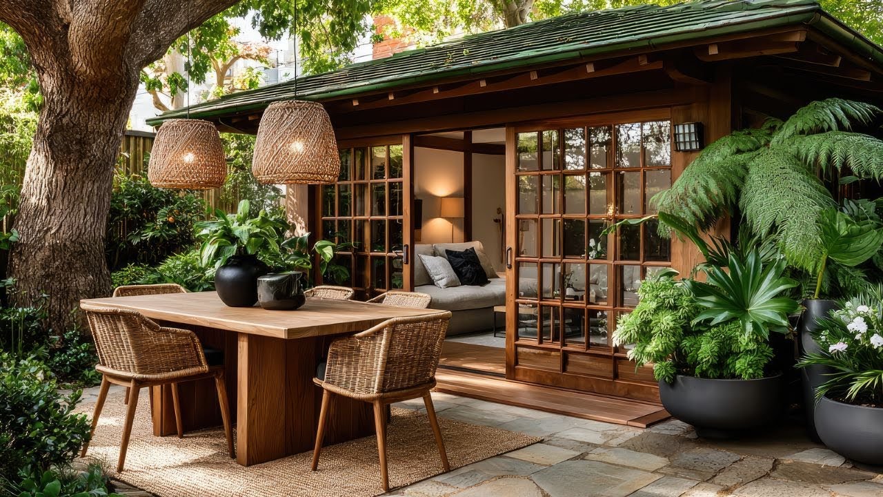 Ultimate Small Garden Makeover 🌿 Timeless Rustic Patio, Elegant Fence & Japanese-Inspired Entryway